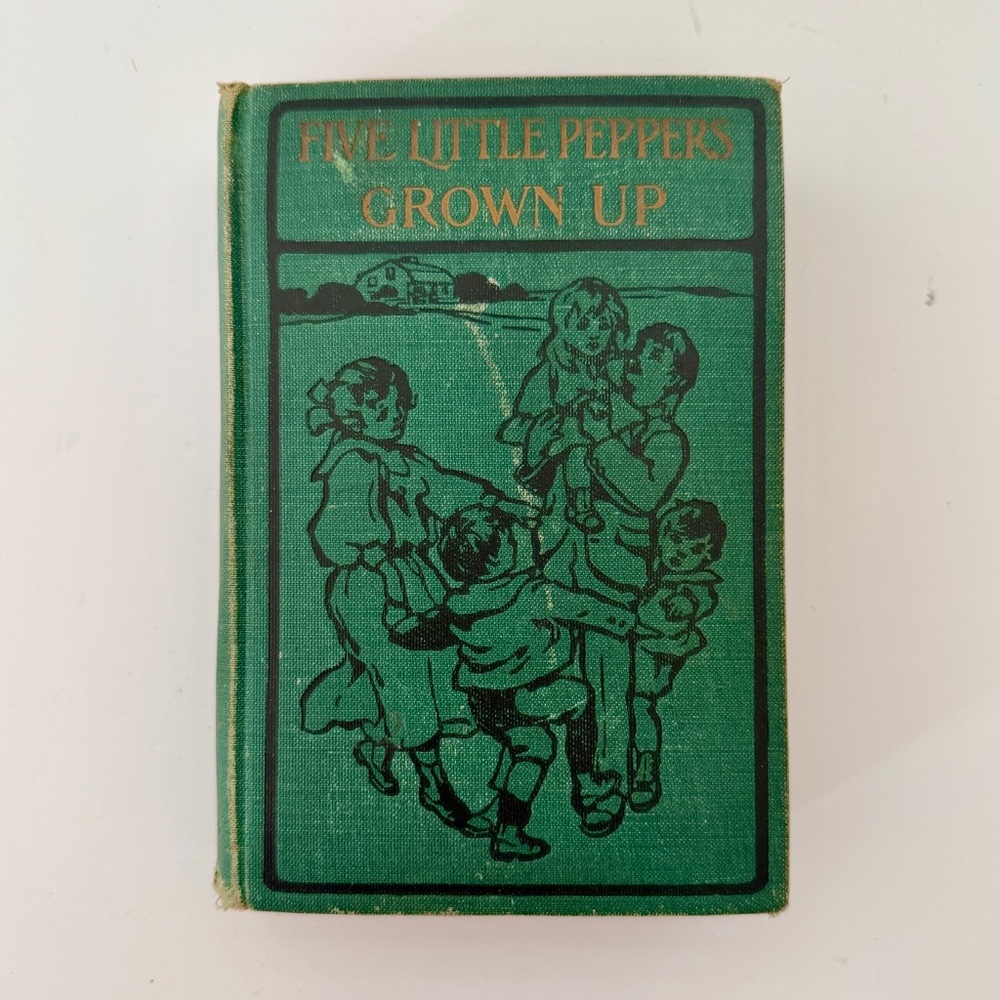 1892 Five Little Peppers‎ Grown Up By MARGARET SIDNEY Hardcover Antique Book